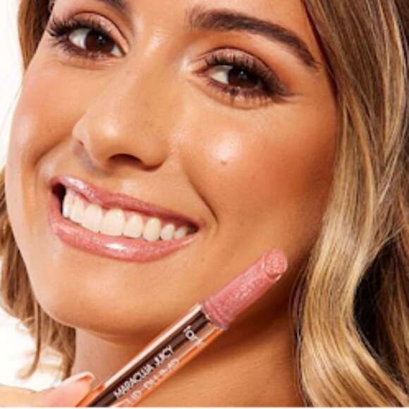 tarte Maracuja Juicy Lip Plump Rose Shimmer Glass NEW in Box - Picture 6 of 6